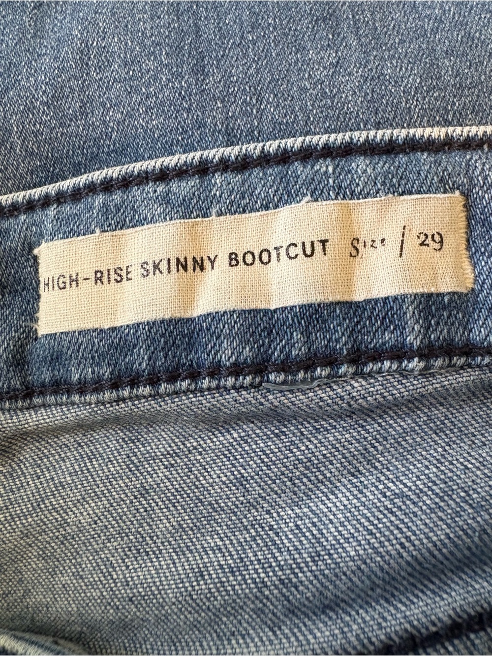 Anthropologie’s Pilcro and the Letterpress High-Rise Skinny Bootcut Jeans Sz 29 - Picture 9 of 10